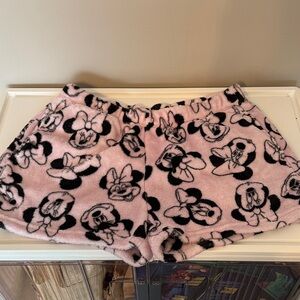 Fluffy Minnie Mouse Pajama Shorts